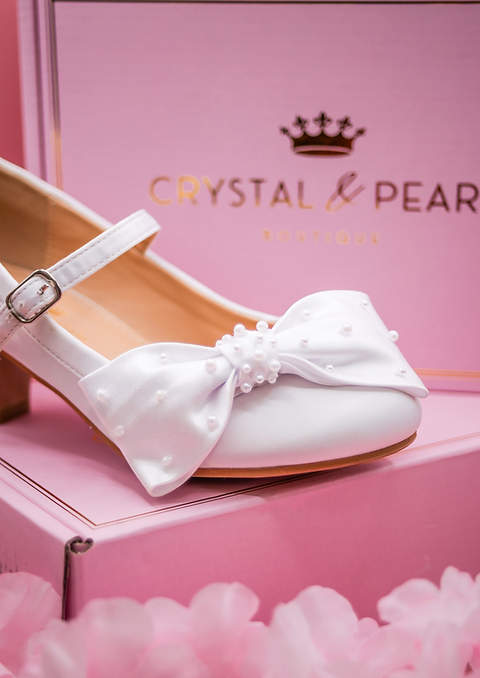 Crystal and Pearl Shoes - Audrey 04