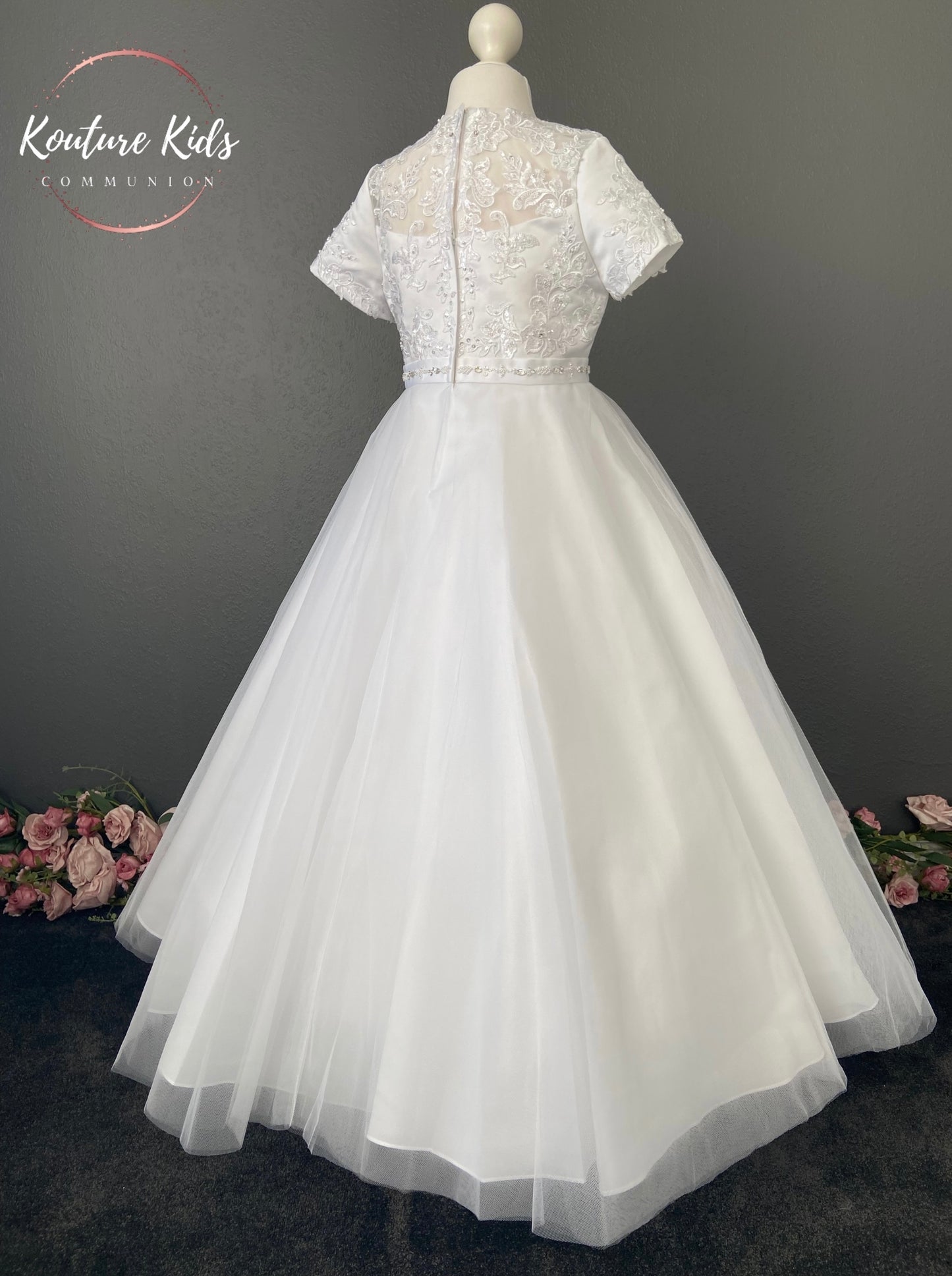 Little People White Communion Dress - Urenna 80781