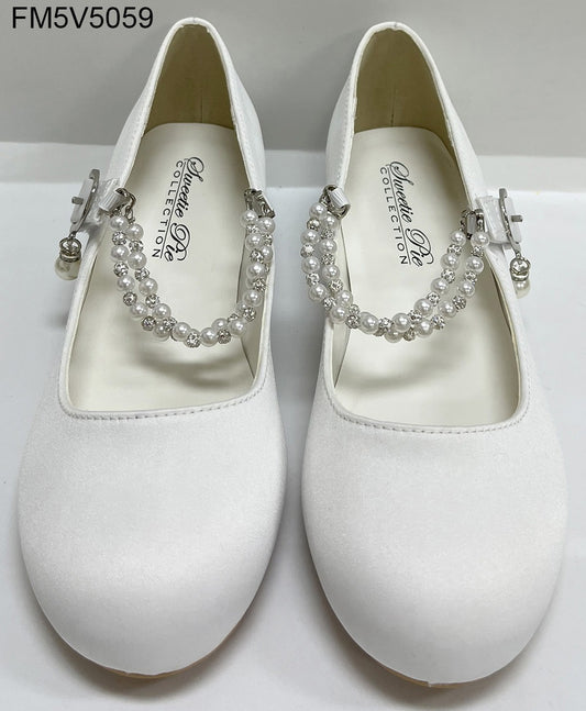 Sweetie Pie - Girls White Communion Shoe - SW5059