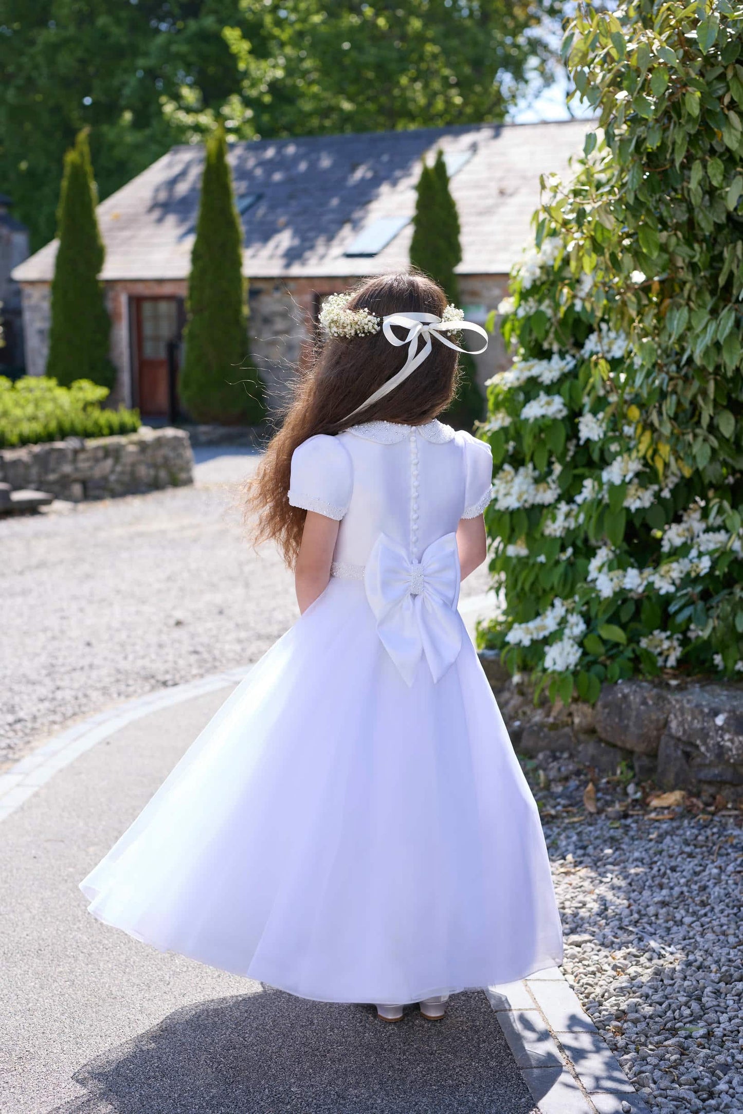 Isabella White Communion Dress - IS26372