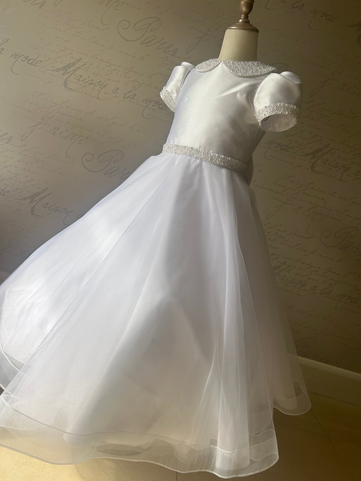 Isabella White Communion Dress - IS26372