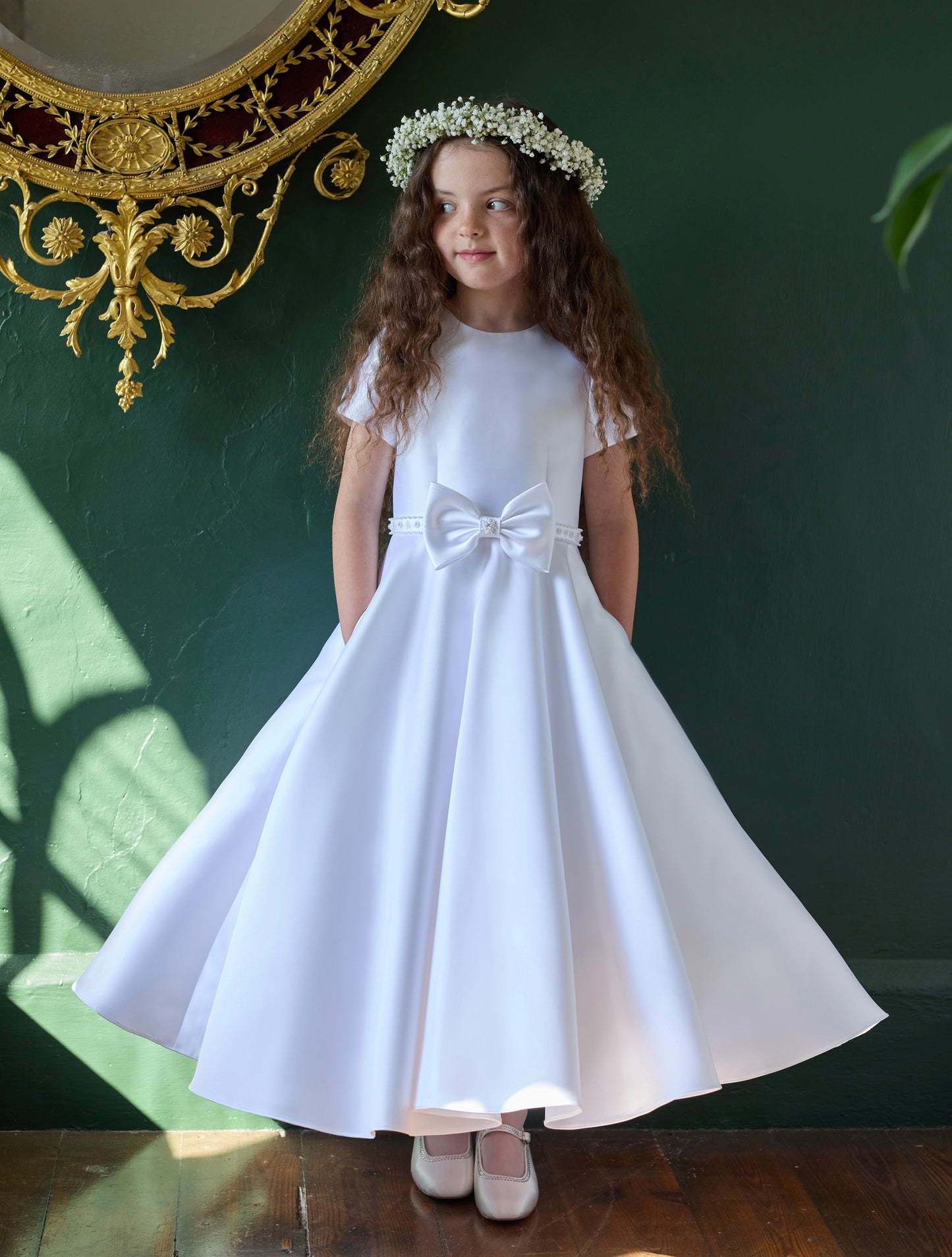 Isabella White Communion Dress - IS26344