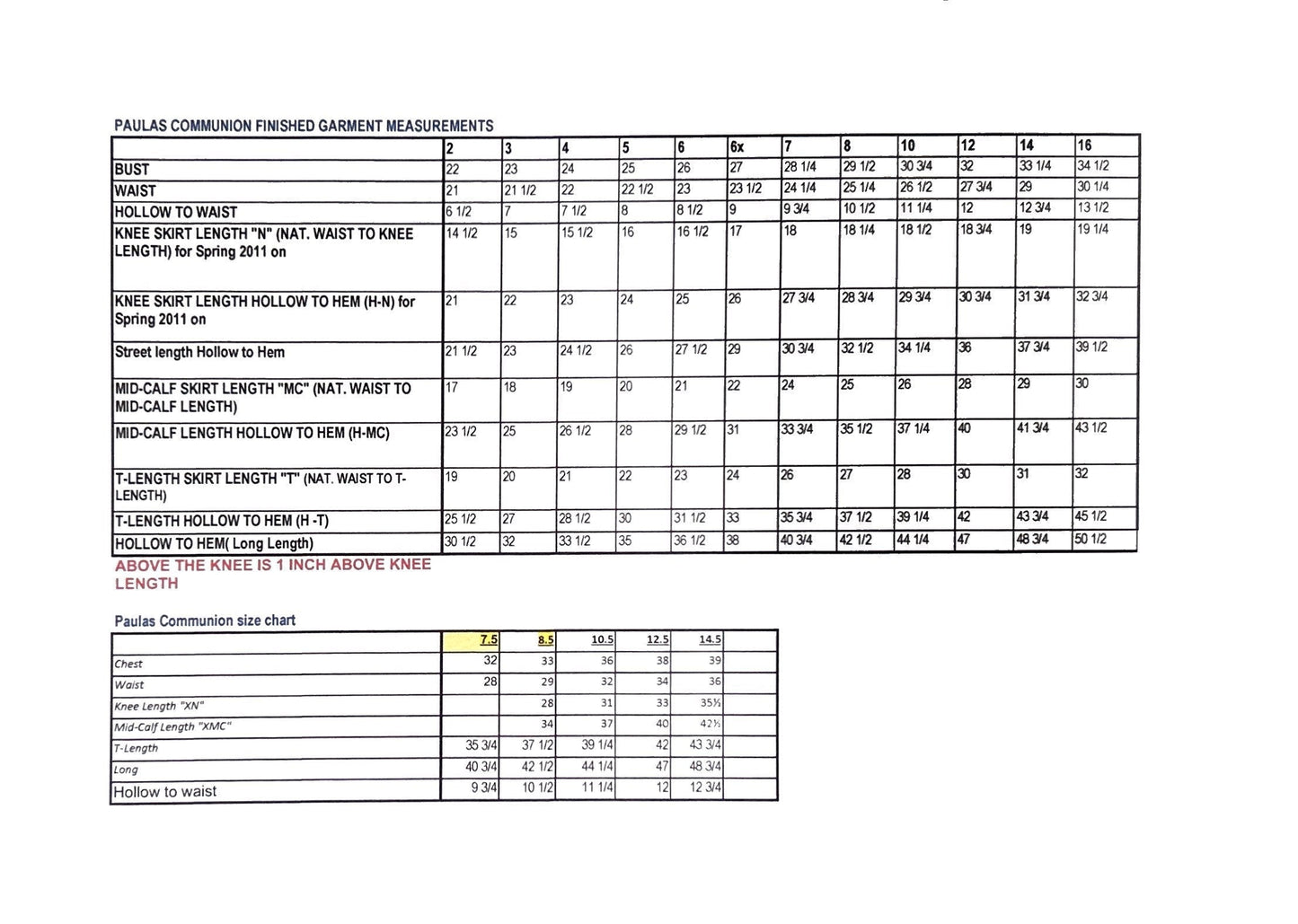 Paula’s Communion- White Communion Dress - PJ49 T Length