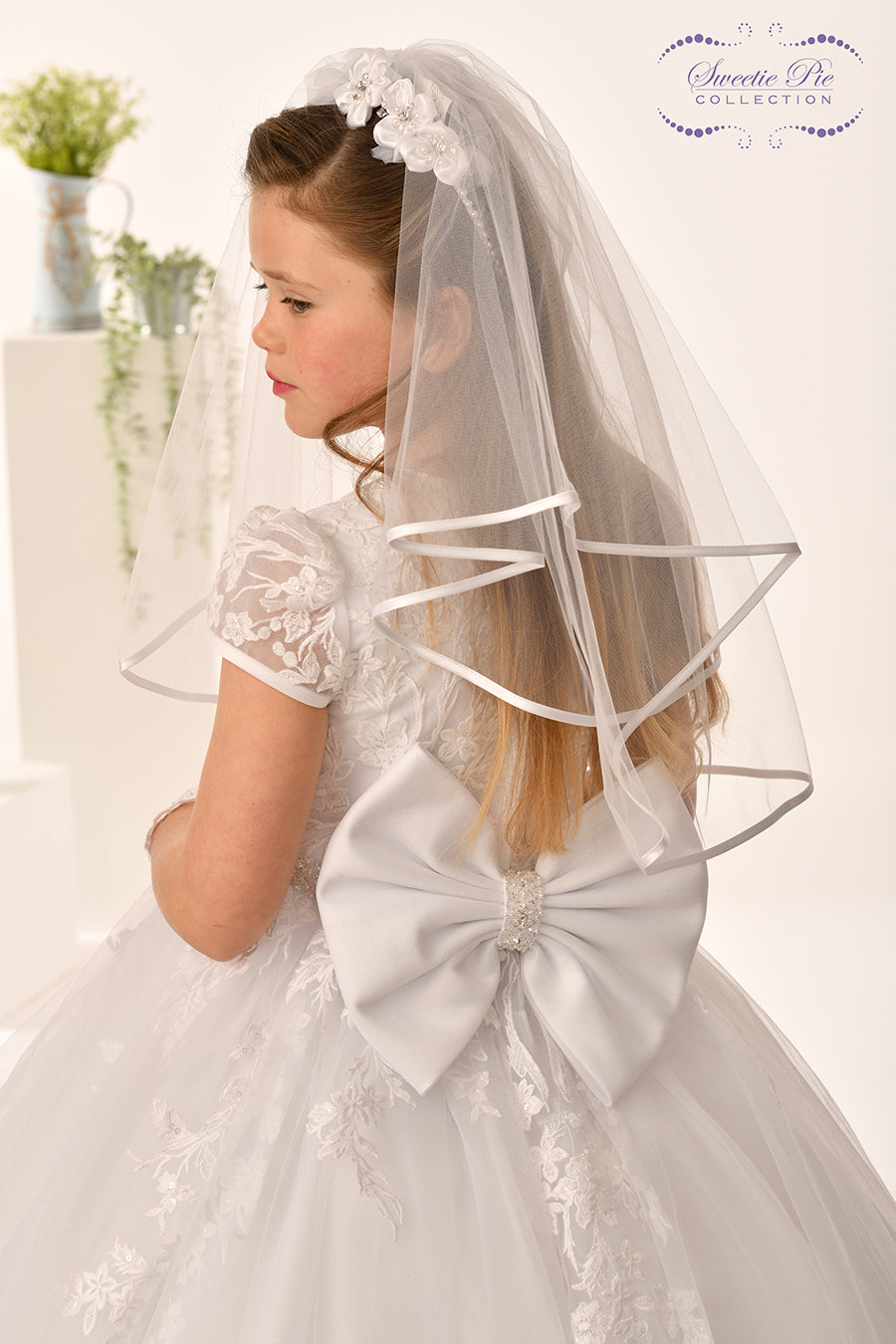 Sweetie Pie White Communion Dress Long Length 5010