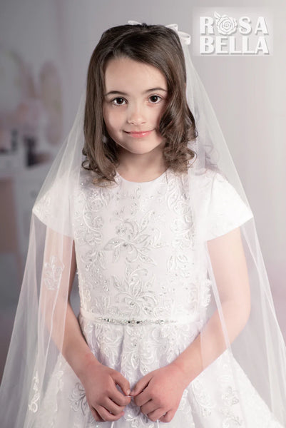 Sweetie Pie communion Dress with lace trimmed 4088 main image 1