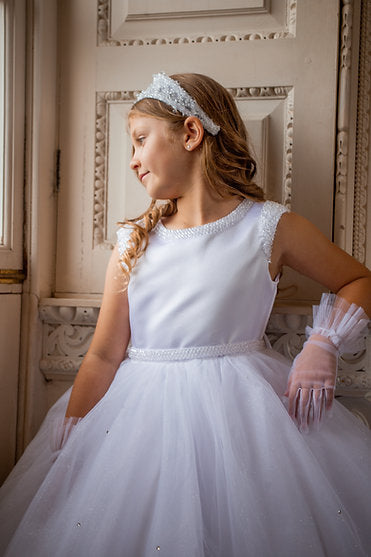 Crystal & Pearl - Diva Communion Dress COM070