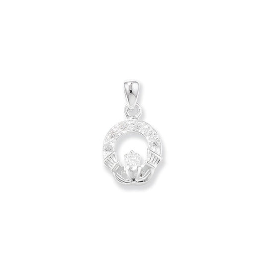 Sterling silver Claddagh Pendant HSP175