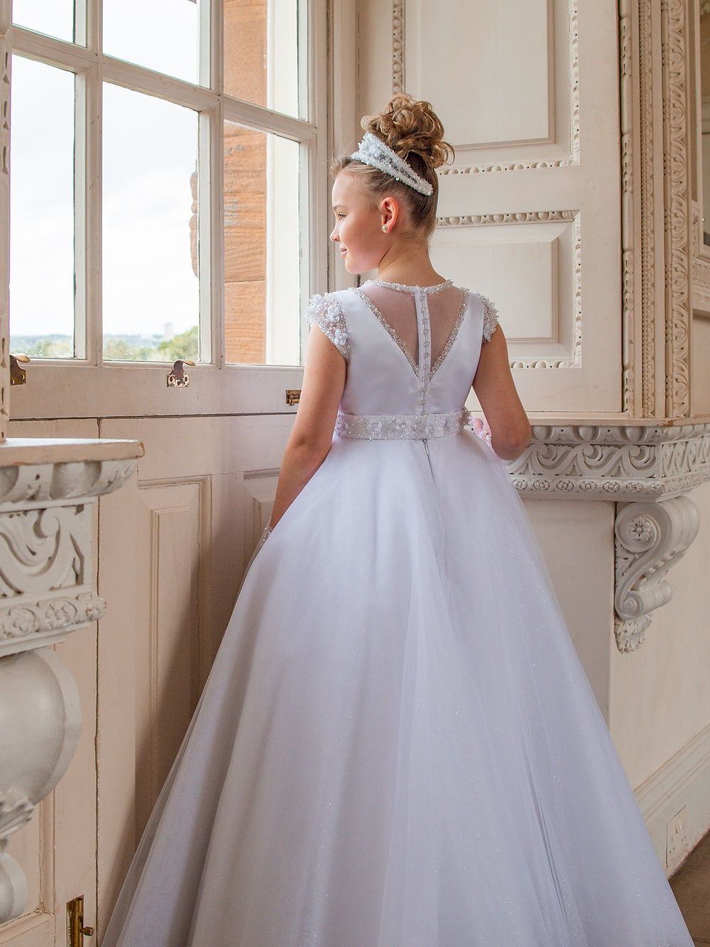 Crystal & Pearl - Polivanna Communion Dress COM074