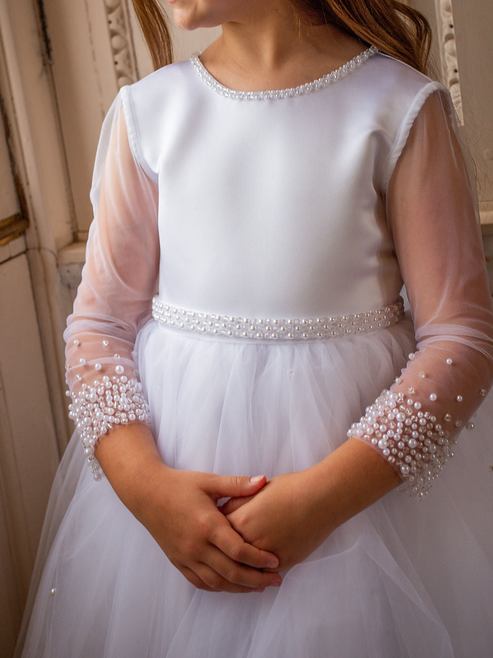 Crystal & Pearl - Broadway Communion Dress COM062