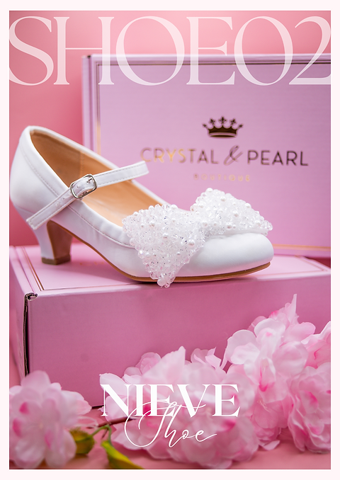 Crystal and Pearl Shoes - Nieve 02