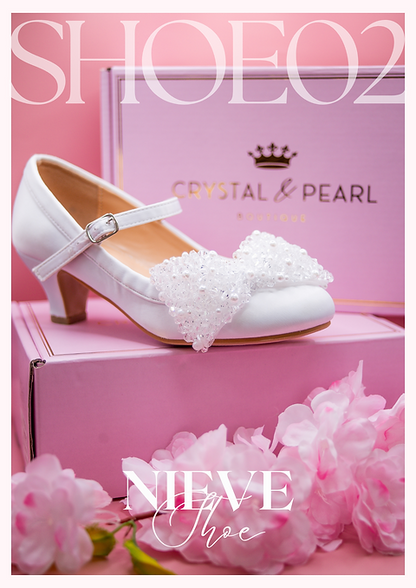 Crystal and Pearl Shoes - Nieve 02