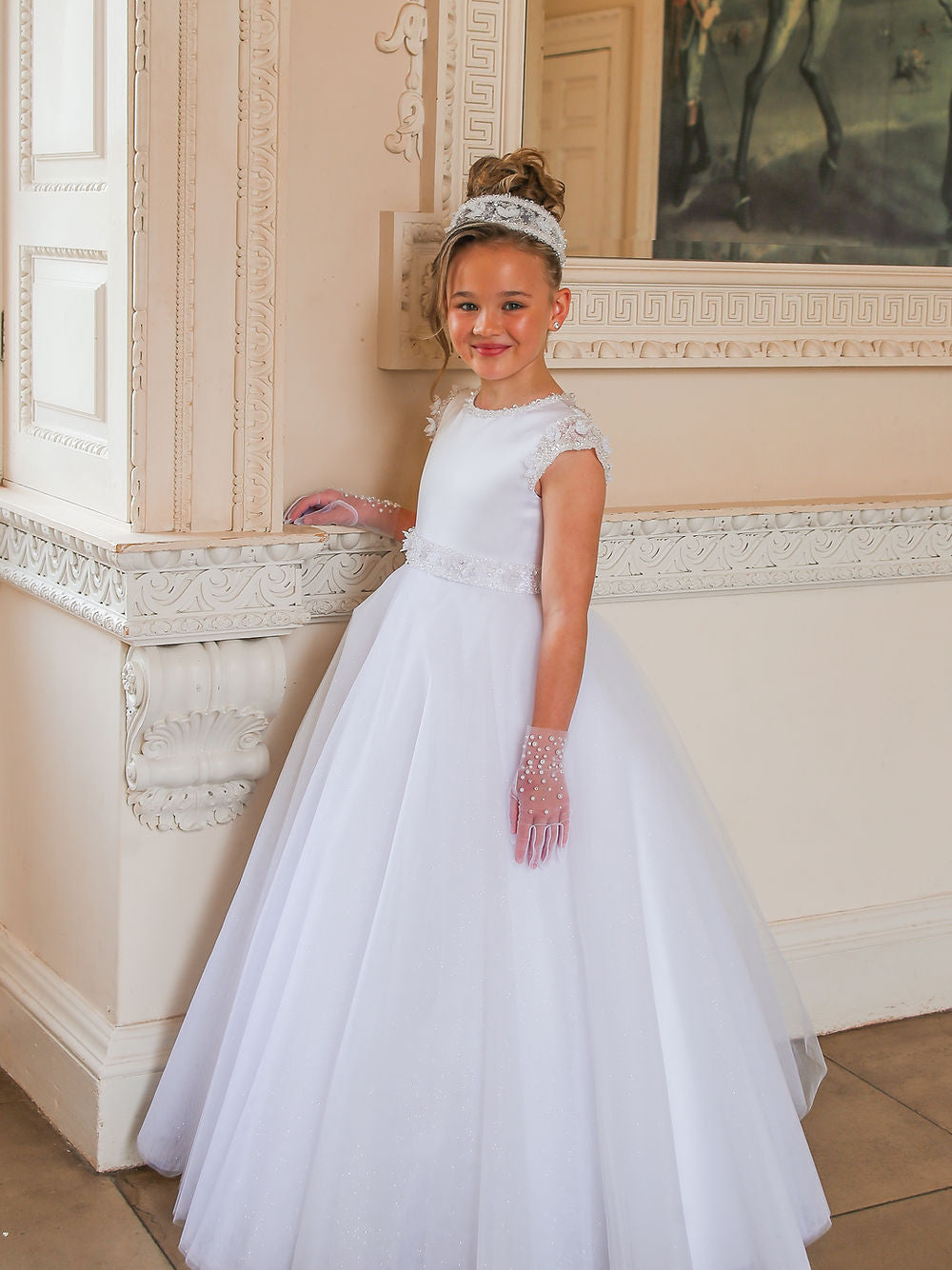 Crystal & Pearl - Polivanna Communion Dress COM074