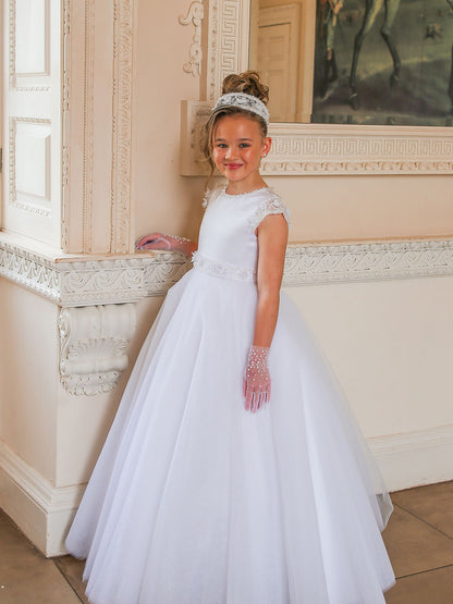 Crystal & Pearl - Polivanna Communion Dress COM074