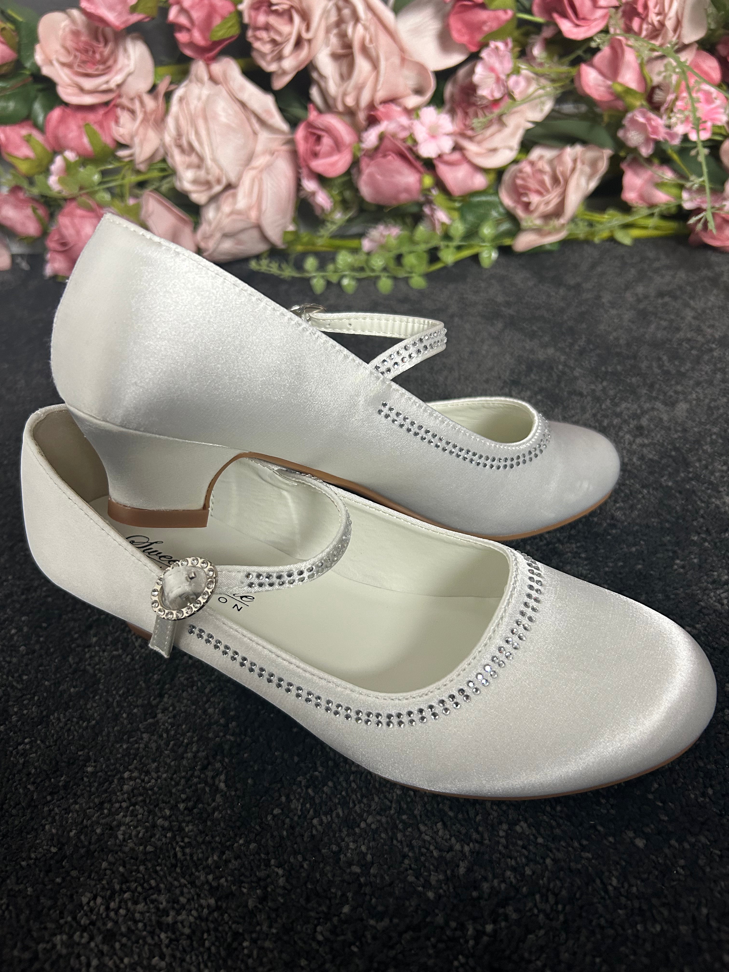 White first 2025 holy communion shoes