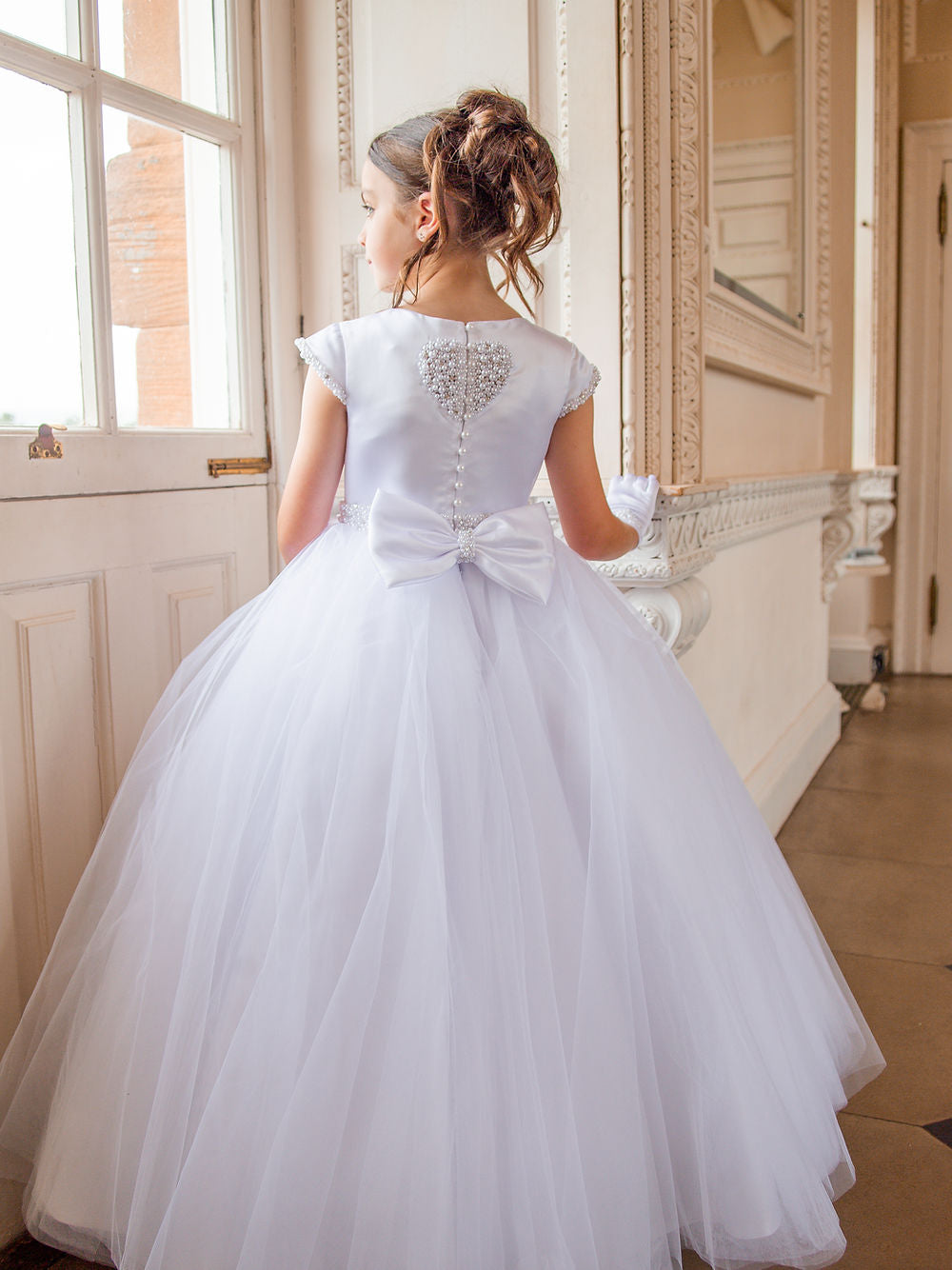 Crystal & Pearl - Cherub Communion Dress COM072