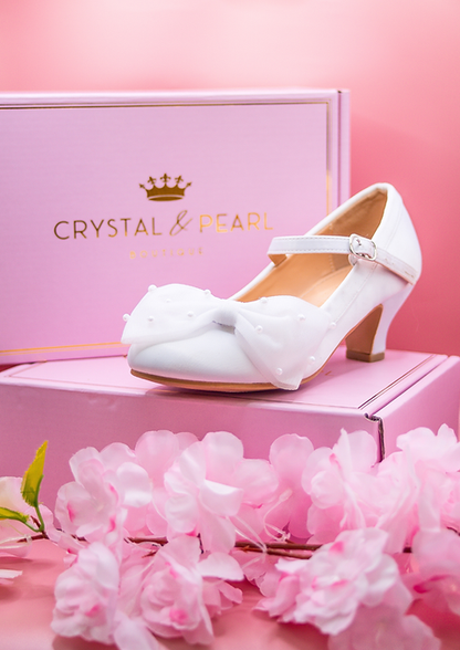 Crystal and Pearl Shoes - Allie 06