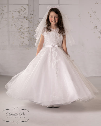 Sweetie Pie White Communion Dress - 4099