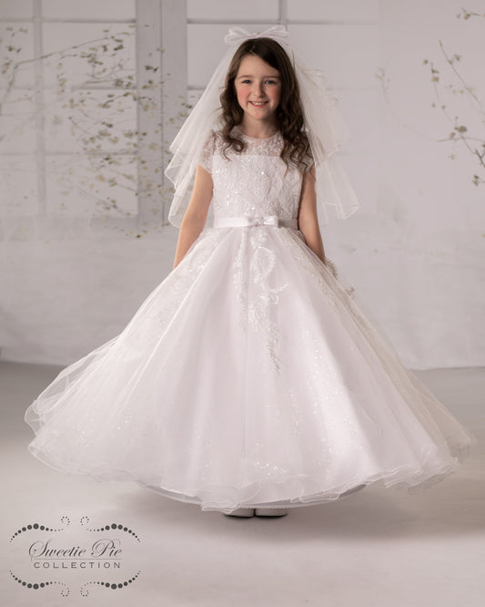 Sweetie Pie White Communion Dress - 4099