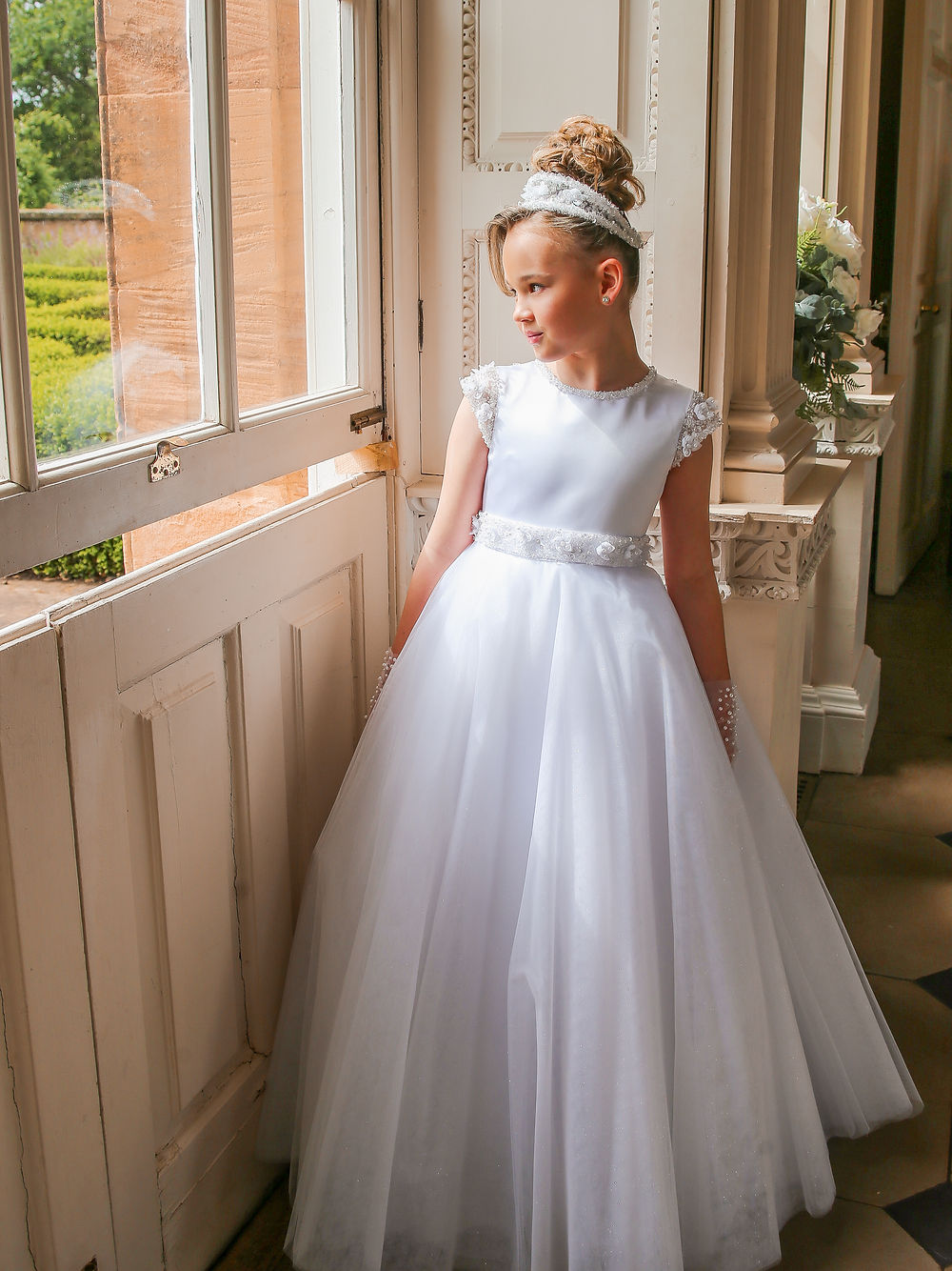 Crystal & Pearl - Polivanna Communion Dress COM074