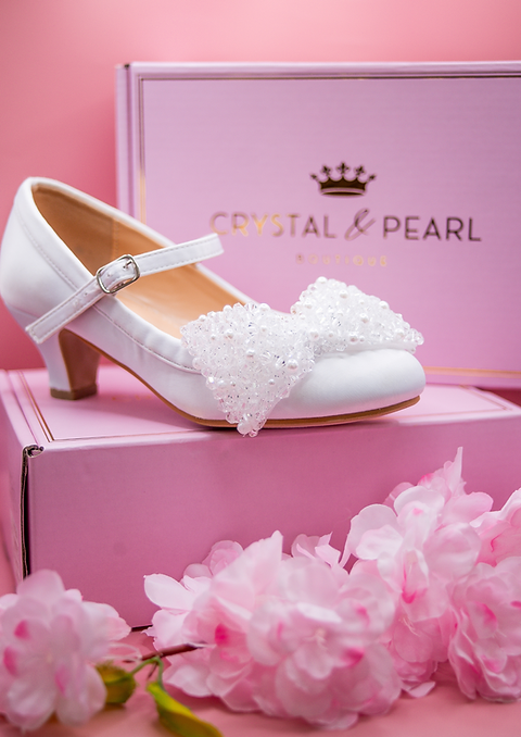 Crystal and Pearl Shoes - Nieve 02