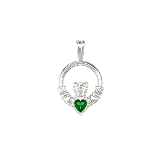 Sterling silver Claddagh Pendant HSP255