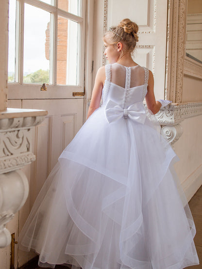 Crystal & Pearl - Scarlet Communion Dress COM073