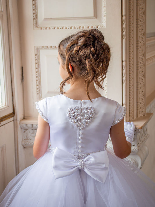 Crystal & Pearl - Cherub Communion Dress COM072