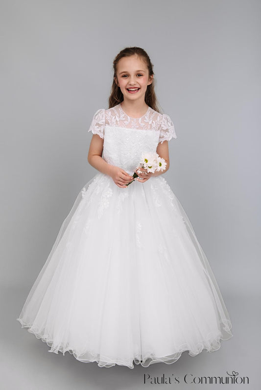 Paula's Communion White Communion Dress - PJ80