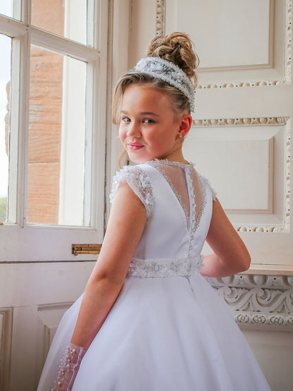 Crystal & Pearl - Polivanna Communion Dress COM074