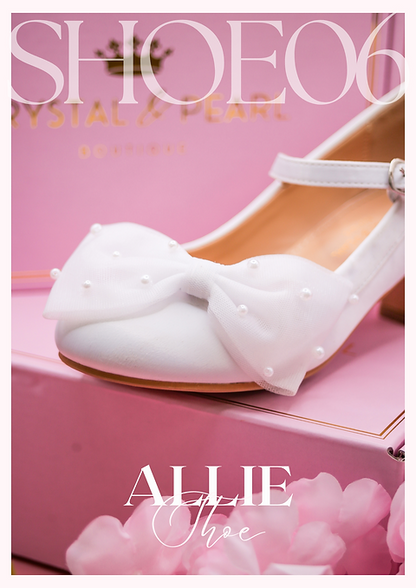 Crystal and Pearl Shoes - Allie 06