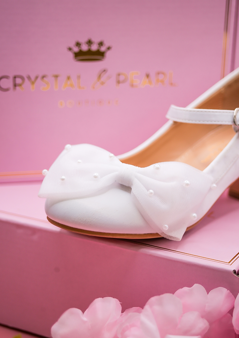 Crystal and Pearl Shoes - Allie 06