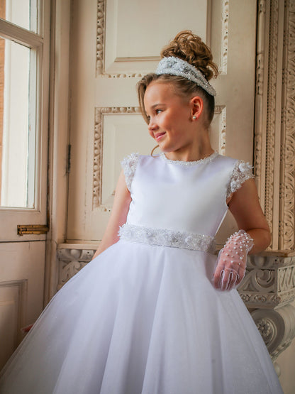 Crystal & Pearl - Polivanna Communion Dress COM074