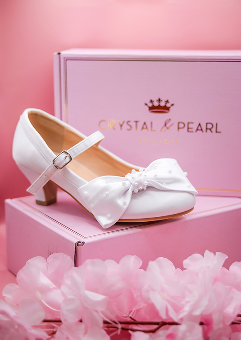 Crystal and Pearl Shoes - Audrey 04