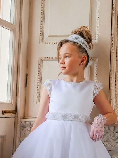 Crystal & Pearl - Polivanna Communion Dress COM074