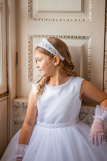 Crystal & Pearl - Diva Communion Dress COM070