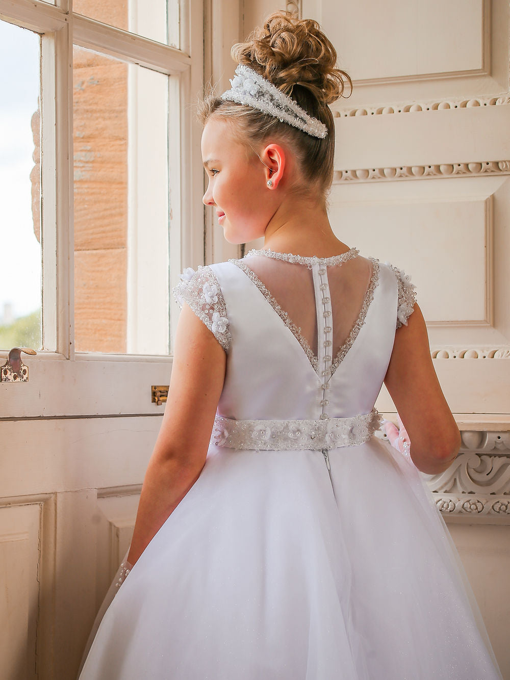 Crystal & Pearl - Polivanna Communion Dress COM074