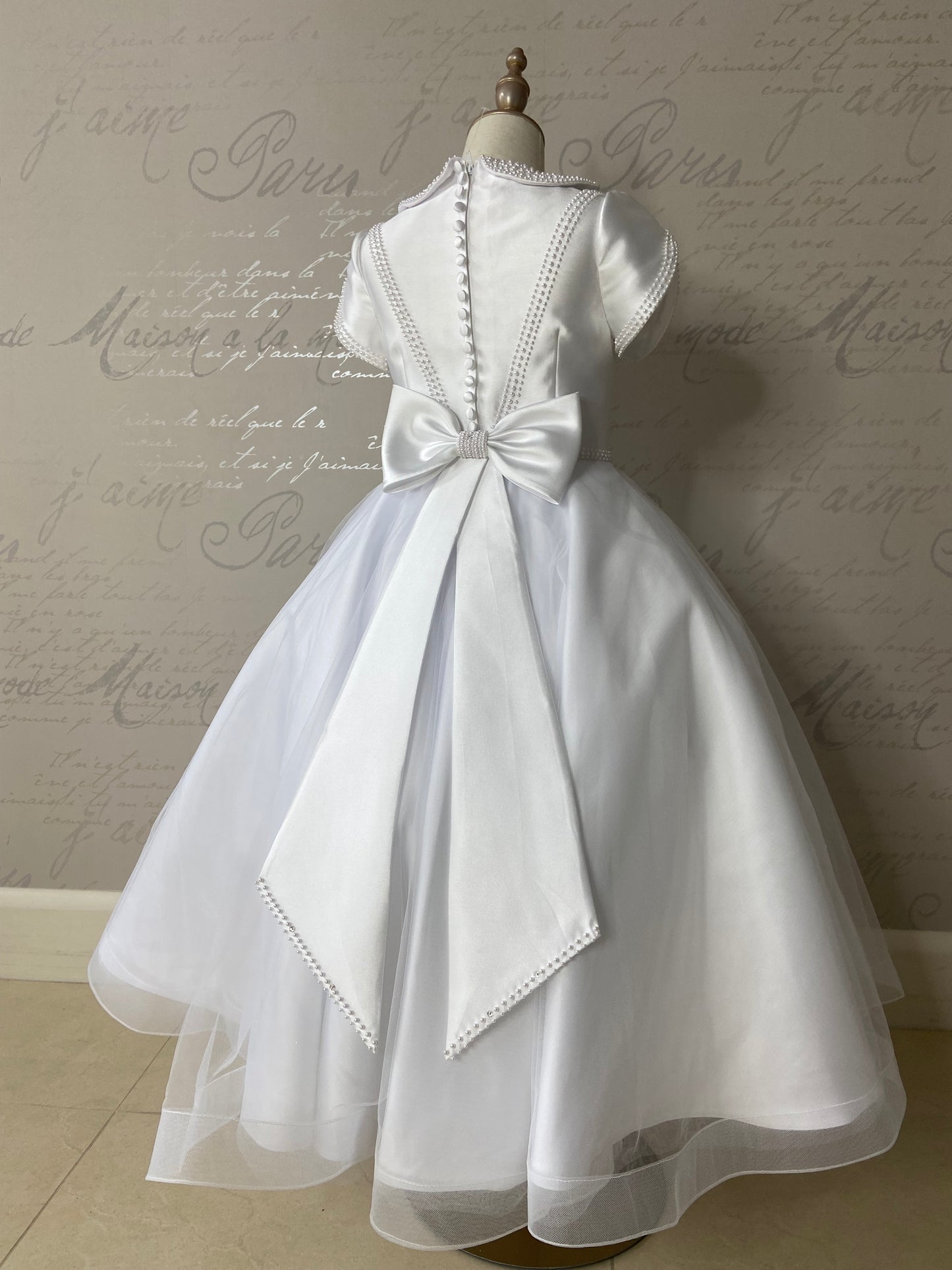 Isabella White Communion Dress - IS26300