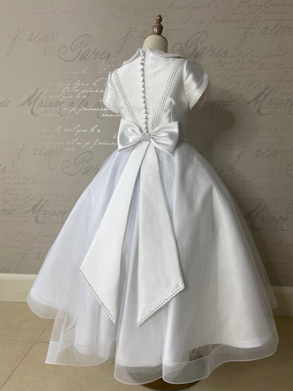 Isabella White Communion Dress - IS26300