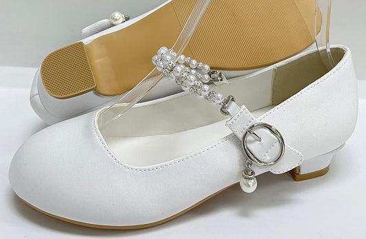 Sweetie Pie - Girls White Communion Shoe - SW5059