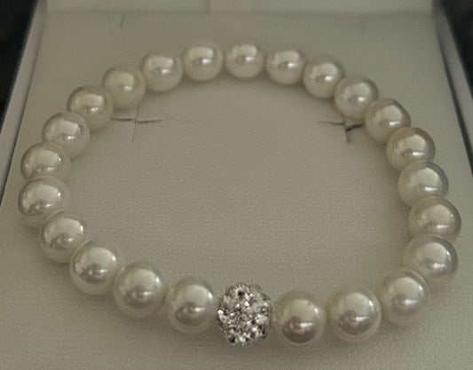 Holy Communion Kids Stretchy Pearl Bracelet