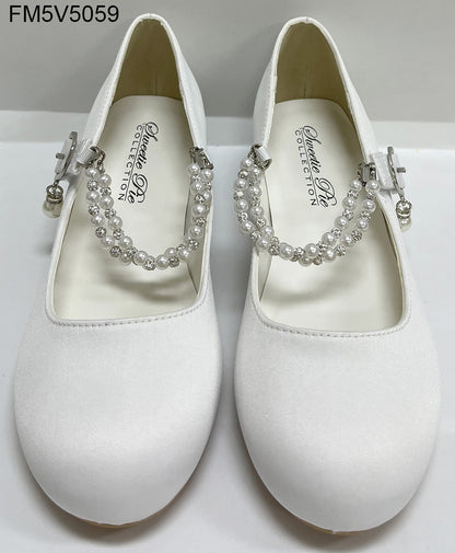 Sweetie Pie - Girls White Communion Shoe - SW5059