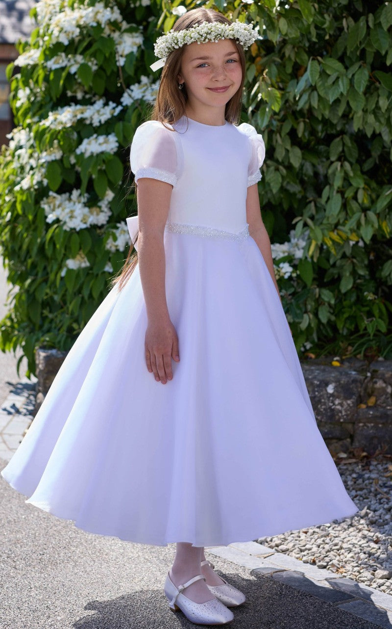 Isabella White Communion Dress - IS26322