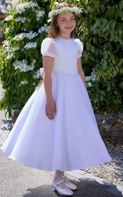 Isabella White Communion Dress - IS26322