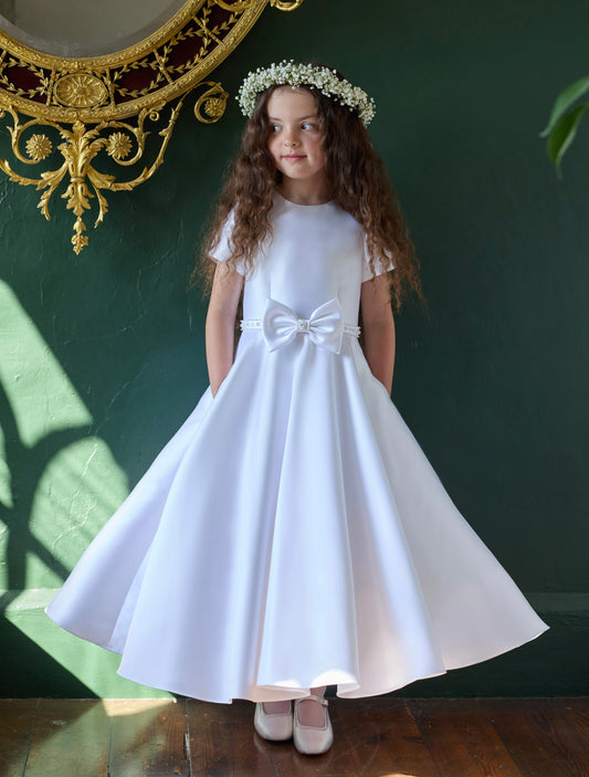 Isabella White Communion Dress - IS26344
