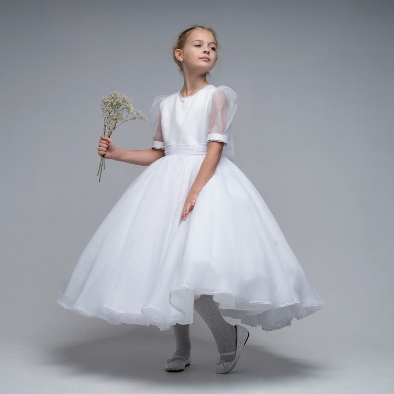 Paula’s Communion - White Communion Dress - PJ29 Long Length