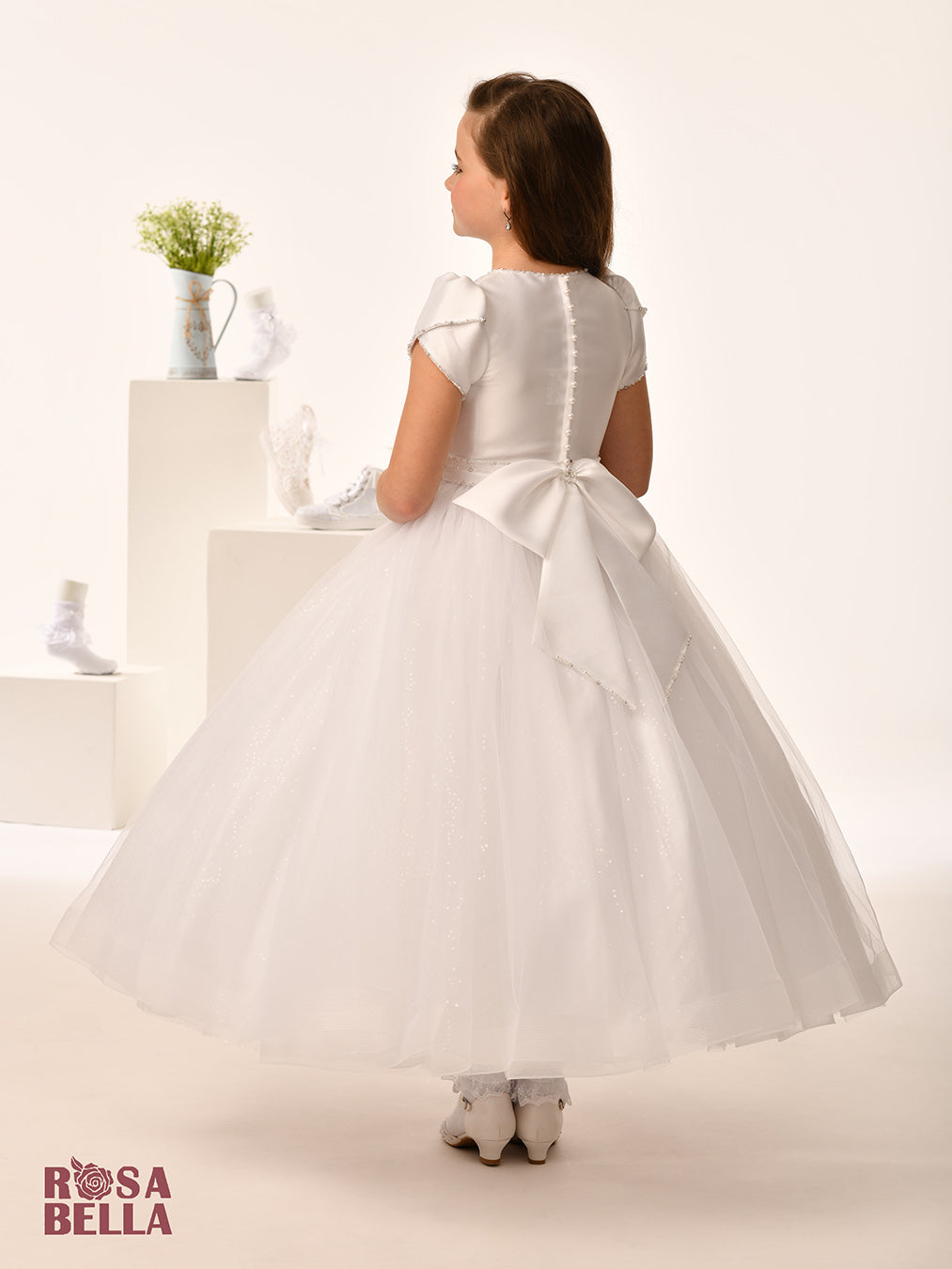 Sweetie Pie White Communion Dress Long Length RB656