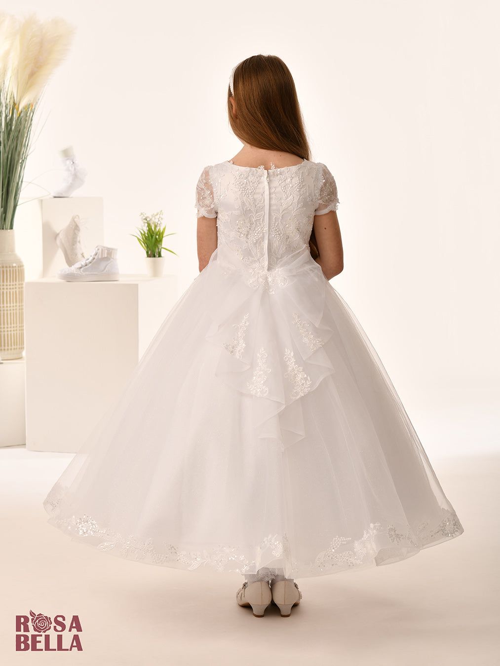 Sweetie Pie White Communion Dress RB668