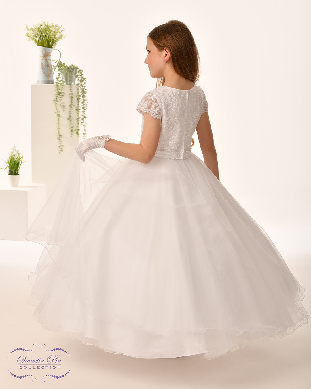 Sweetie Pie White Communion Dress Long Length 5012