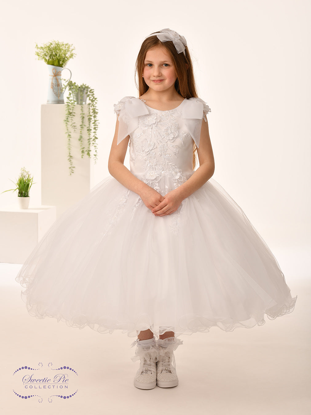 Sweetie Pie White Communion Dress Long Length 5016