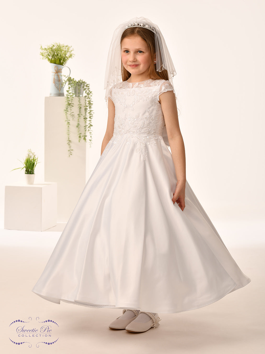 Sweetie Pie White Communion Dress 5018